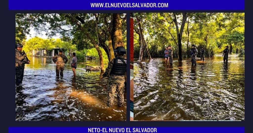 Oleaje incrementado provoca inundaciones en viviendas del cantón Cangrejera, en La Libertad