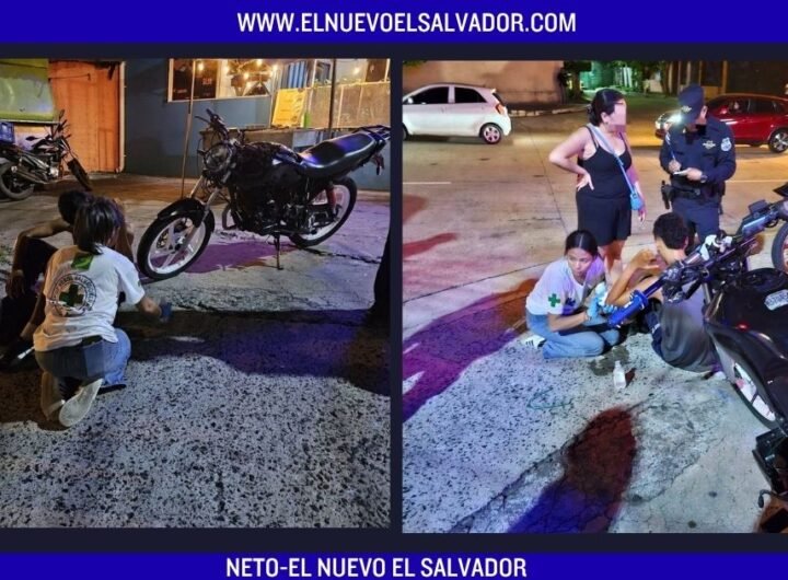 Motociclista resulta lesionado tras accidente de tránsito en calle al Volcán
