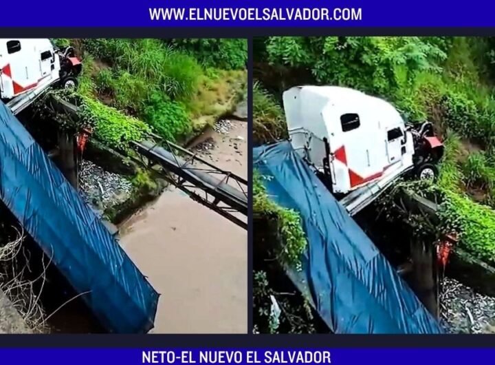 Rastra cae a una quebrada tras salirse de la vía en carretera antigua a Nejapa