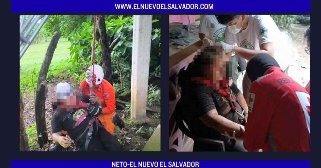 Rescatan a mujer que cayó en una fosa en Ereguayquín, Usulután