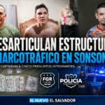 Operativo de la FGR y la PNC contra una estructura de narcotráfico en Sonsonate.