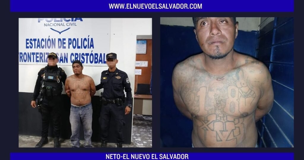 Capturan a alias "El Gorila", presunto palabrero de la pandilla 18 Sureños, tras ser expulsado de Guatemala