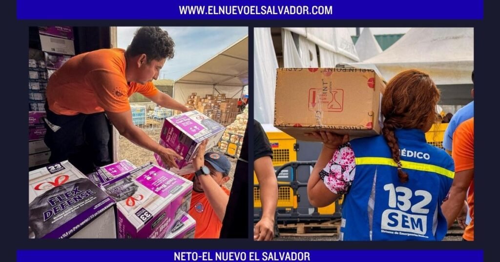 Misión humanitaria de El Salvador continúa entregando ayuda a familias afectadas por los terremotos en Venezuela