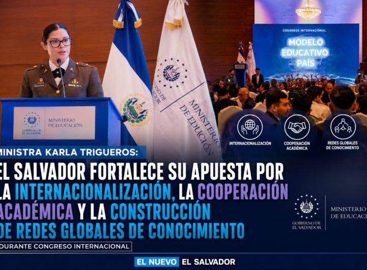 La ministra Karla Trigueros participa en un congreso sobre internacionalización educativa.