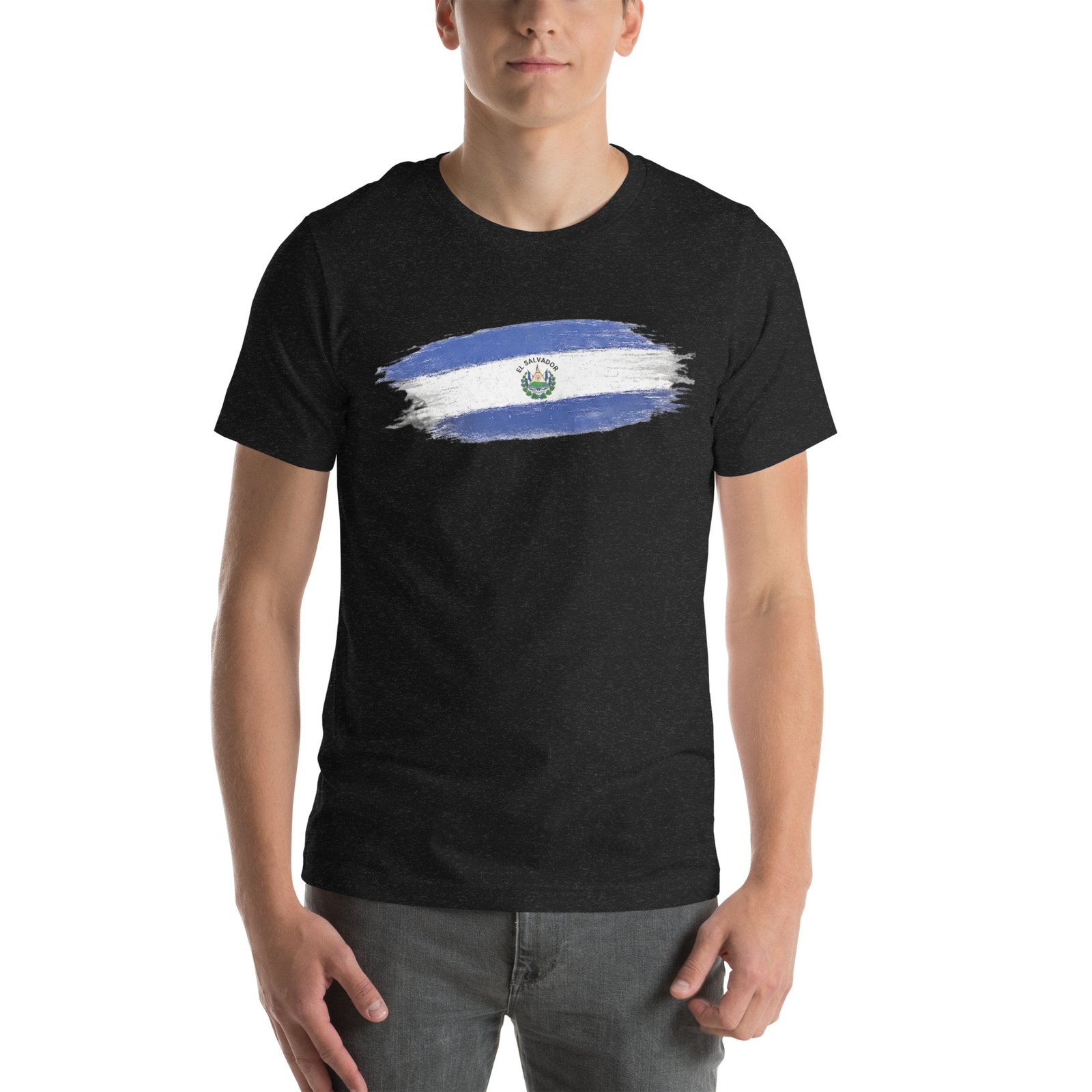 El Salvador Patriot Brush T-Shirt 7 El Salvador Patriot Brush T-Shirt - Image 7