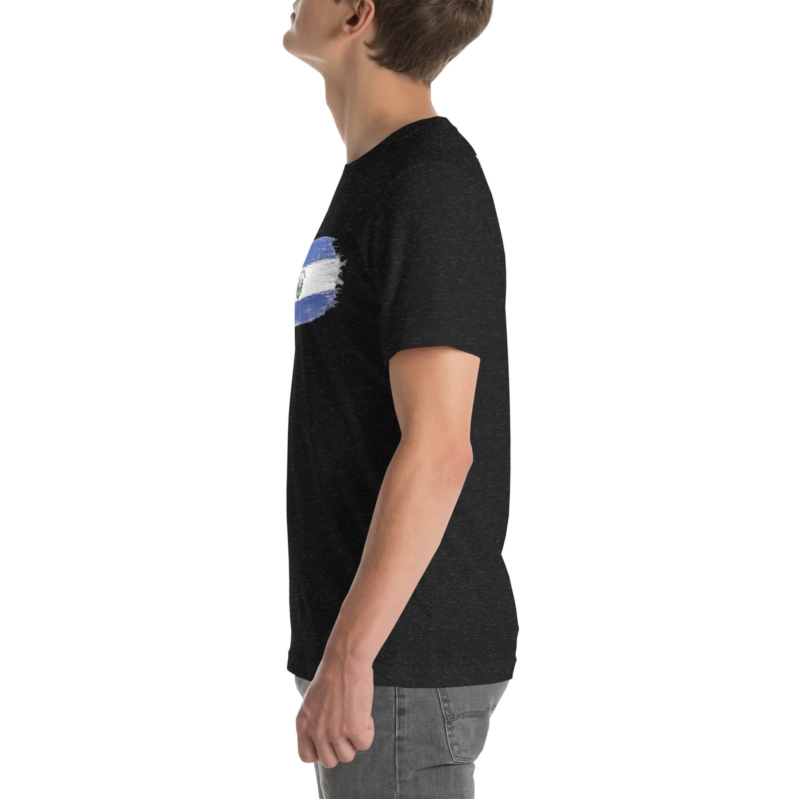 El Salvador Patriot Brush T-Shirt 9 El Salvador Patriot Brush T-Shirt - Image 9