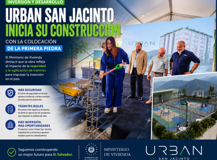 Primera piedra del proyecto Urban San Jacinto, complejo habitacional de 87 apartamentos.
