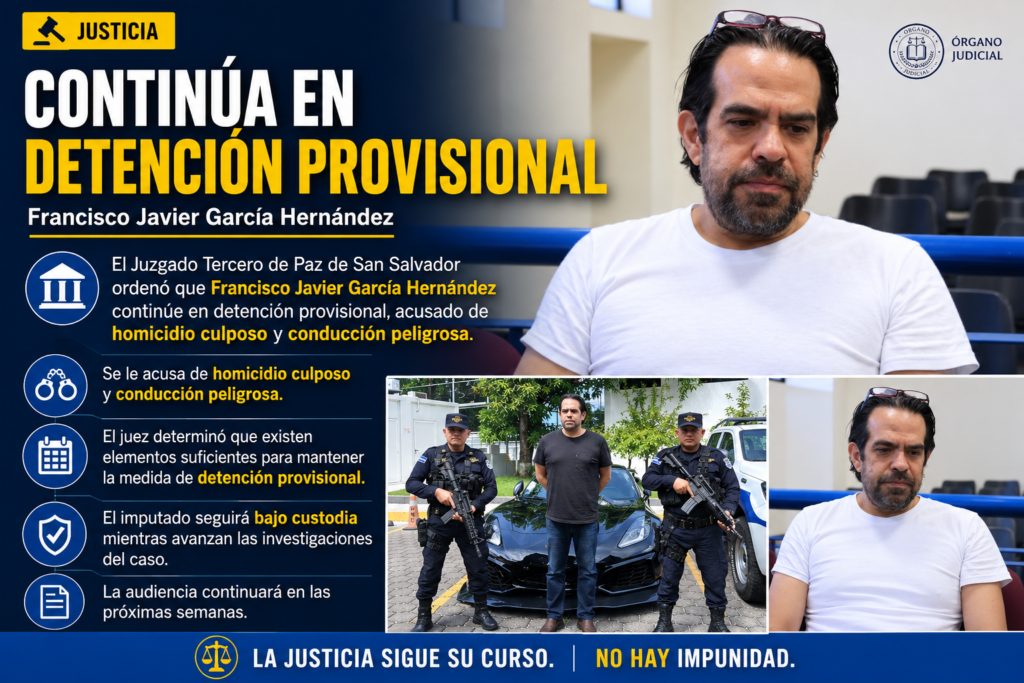 Francisco Javier García Hernández seguirá detenido por muerte de motociclista