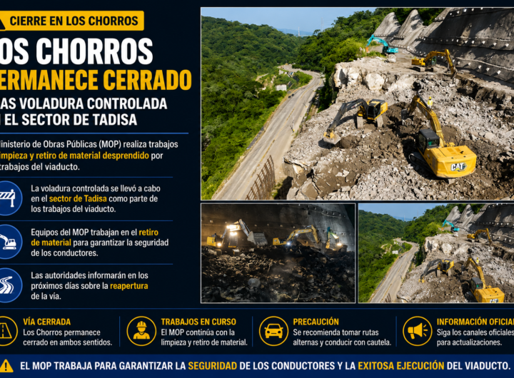 Los Chorros permanece cerrado tras voladura controlada