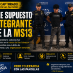 MS13 Erick Candelario Cabezas intervenido en San Salvador