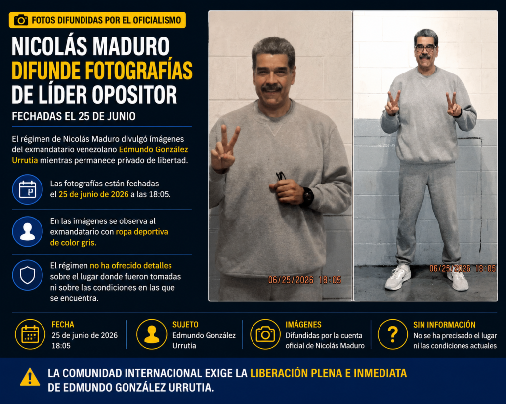 Nicolás Maduro en fotografías difundidas desde prisión