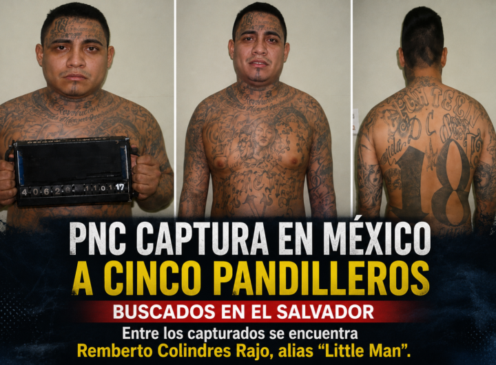 PNC captura en México a cinco pandilleros