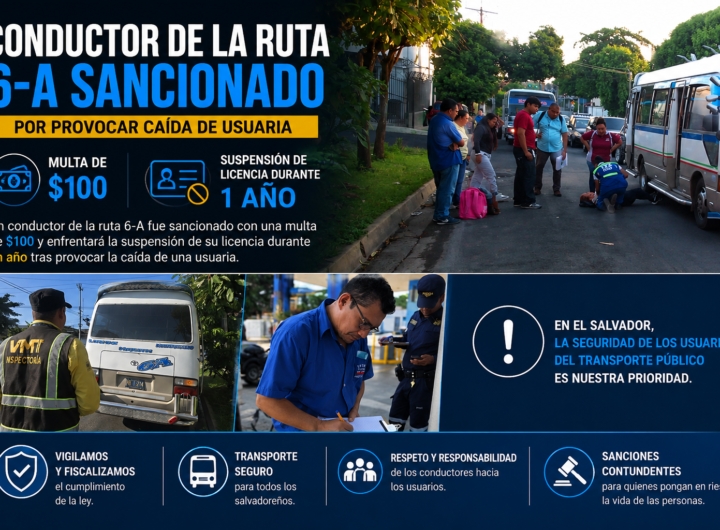 Ruta 6-A, conductor sancionado tras caída de una usuaria