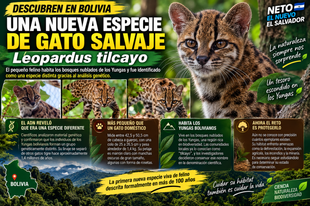 Leopardus tilcayo: la nueva especie de gato salvaje descubierta en Bolivia