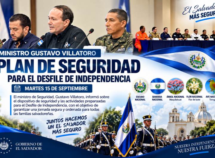 Gustavo Villatoro durante anuncio de seguridad para el Desfile de Independencia