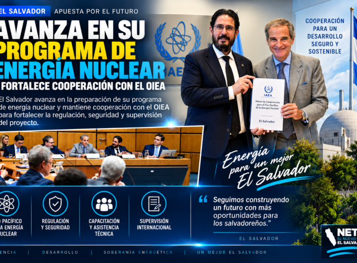 El Salvador avanza en sus planes de energía nuclear con apoyo del OIEA
