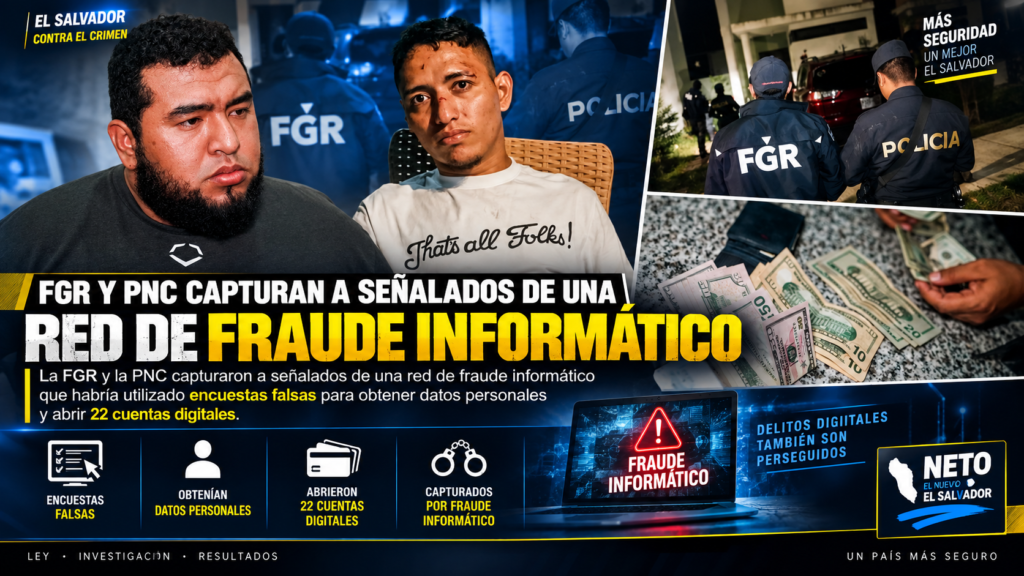 FGR captura a señalados de red de fraude informático
