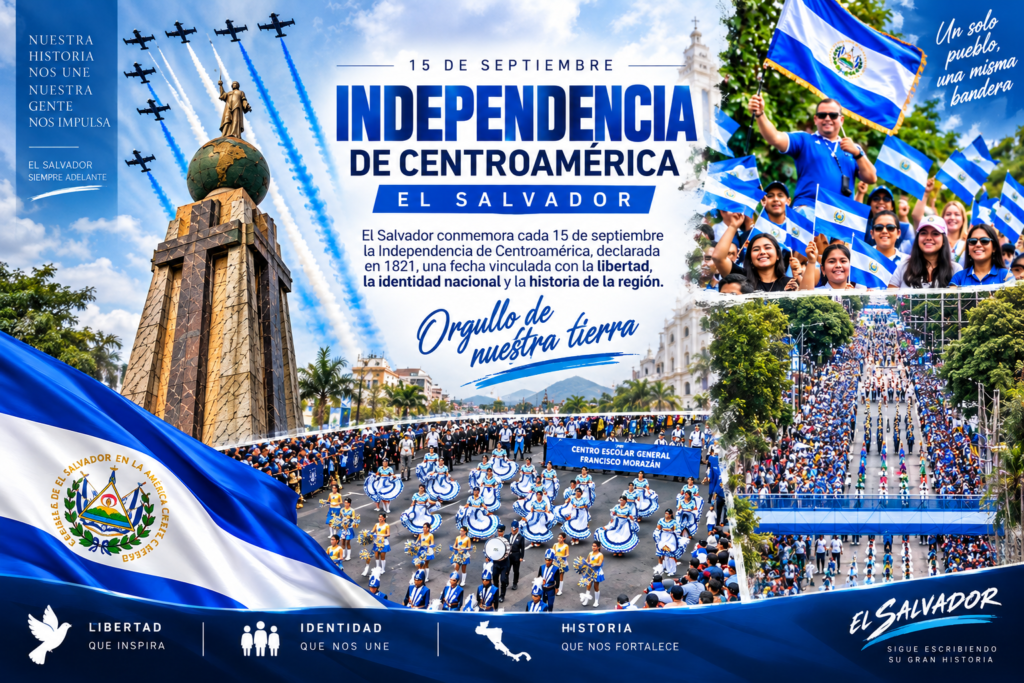 Independencia de El Salvador y celebración del 15 de septiembre