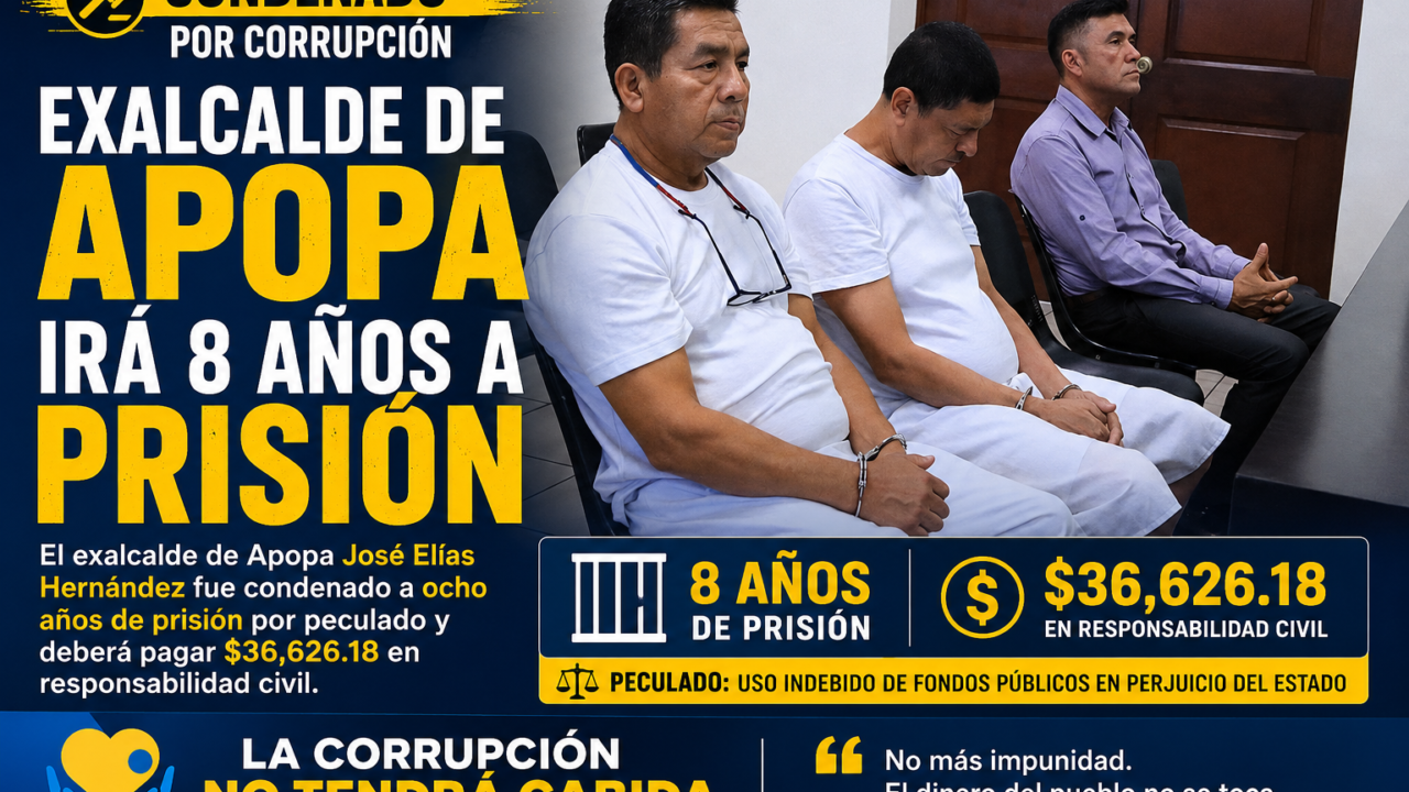 José Elías Hernández, exalcalde de Apopa condenado por peculado
