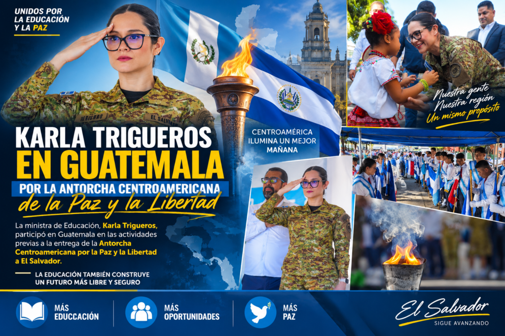 Karla Trigueros participa en acto por la Antorcha Centroamericana en Guatemala