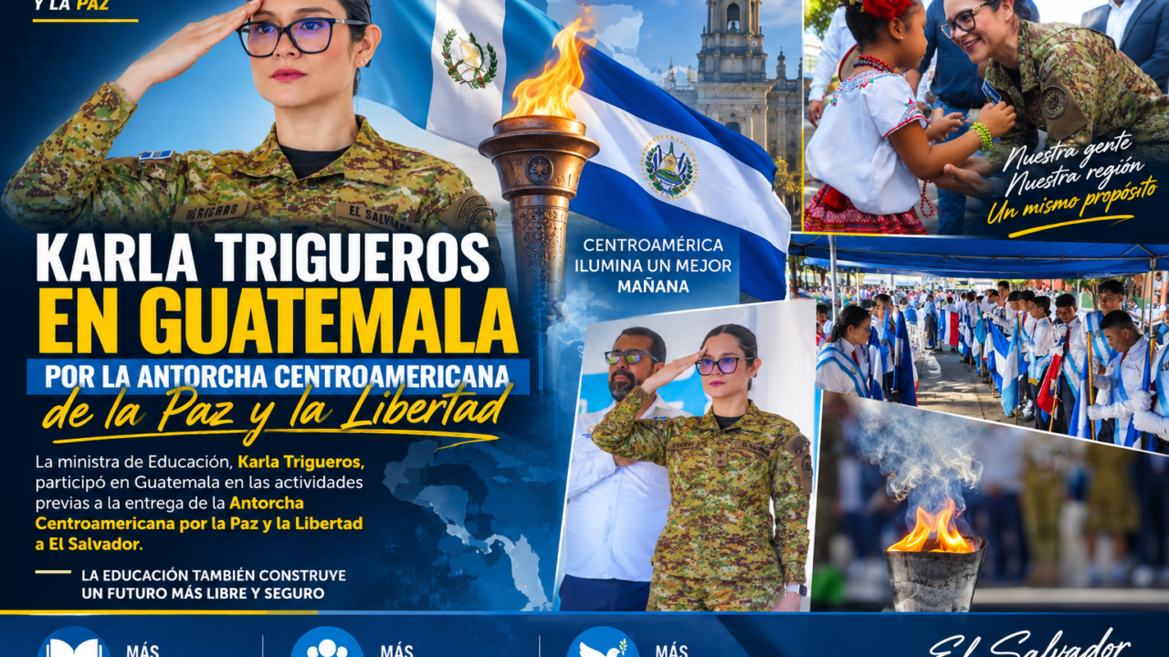 Karla Trigueros participa en acto por la Antorcha Centroamericana en Guatemala