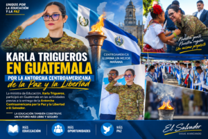 Karla Trigueros participa en acto por la Antorcha Centroamericana en Guatemala