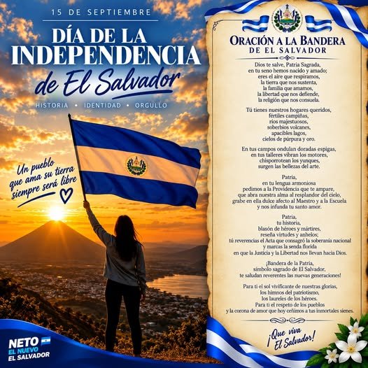 Independencia de El Salvador: qué se conmemora cada 15 de septiembre