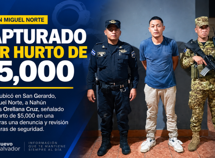 PNC ubica a señalado por hurto de $5,000 en San Miguel Norte