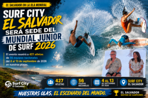 Surf City El Salvador será sede del Mundial Junior de Surf 2026