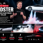 Tesla Roadster eléctrico con tecnología de propulsión vinculada a SpaceX.